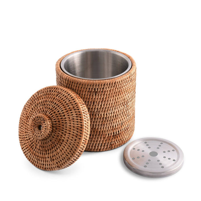 Hand Woven Wicker Rattan Ice Bucket