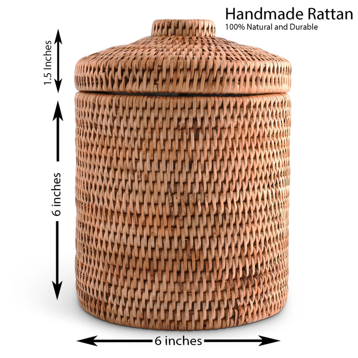 Hand Woven Wicker Rattan Ice Bucket