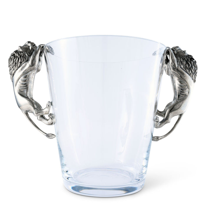 Vagabond House Safari Glass Ice Bucket Lion Handles