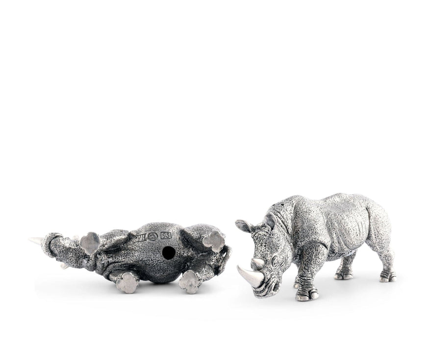 Pewter Rhinos Salt & Pepper Set