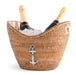 Vagabond House Sea and Shore Anchor Hand Woven Wicker Rattan Champagne / Ice Tub