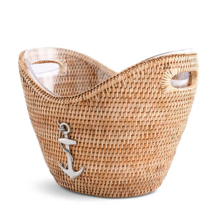 Anchor Hand Woven Wicker Rattan Champagne / Ice Tub