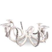 Vagabond House Sea and Shore Four Taper Pewter Octopus Candelabrum