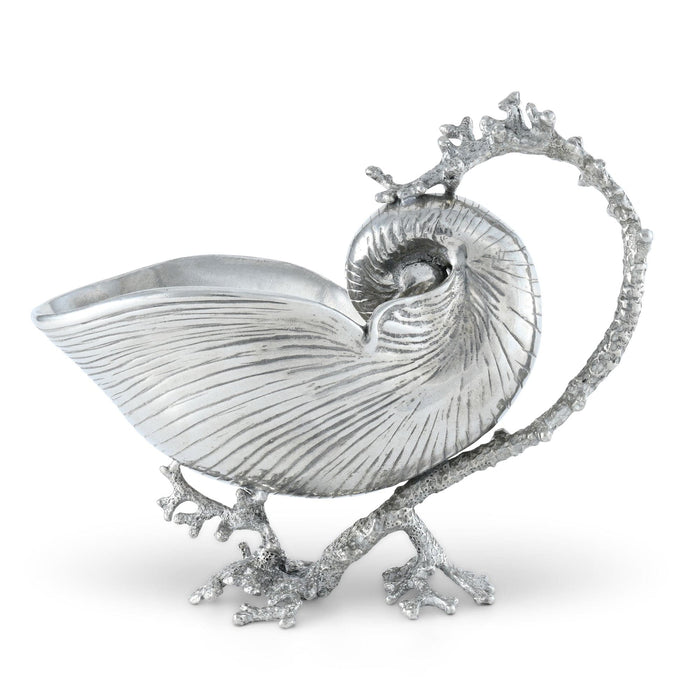 Pewter Nautilus Gravy Boat