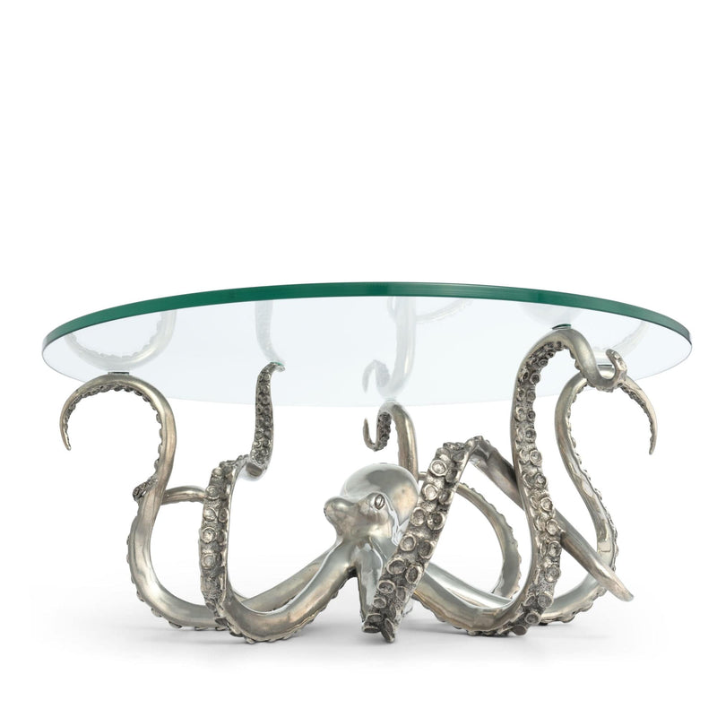 Vagabond House Sea and Shore Pewter Octopus Dessert Stand - MED