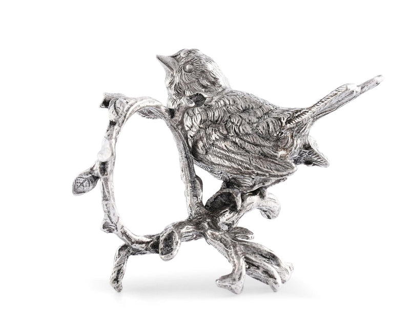 Vagabond House Song Bird Pewter Song Bird Napkin Ring