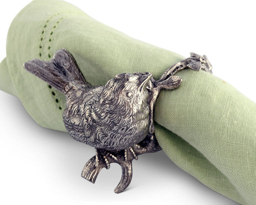 Vagabond House Song Bird Pewter Song Bird Napkin Ring