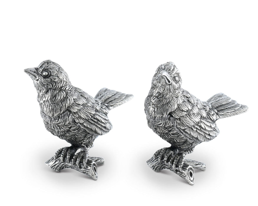 Pewter Song Birds Salt & Pepper Set