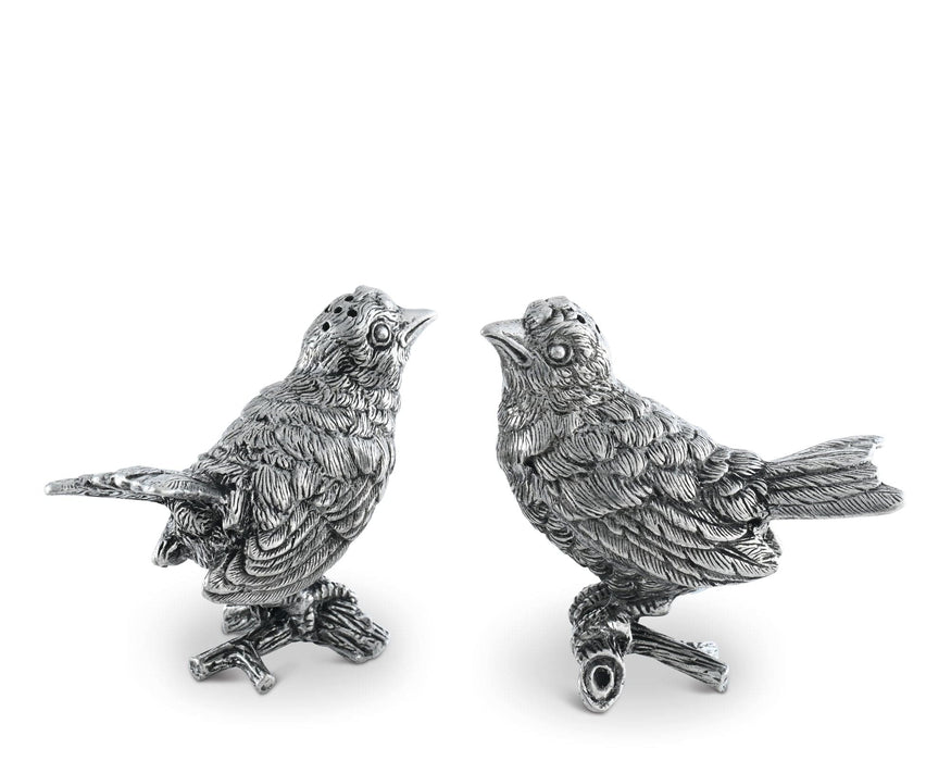 Pewter Song Birds Salt & Pepper Set