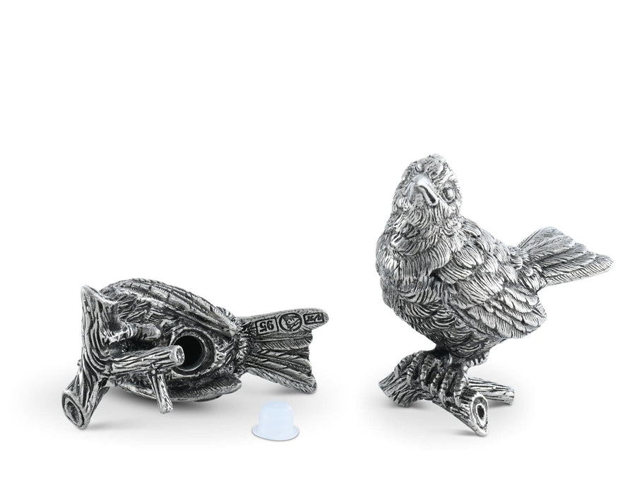 Pewter Song Birds Salt & Pepper Set