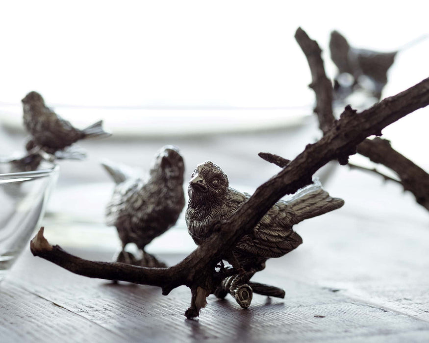 Pewter Song Birds Salt & Pepper Set