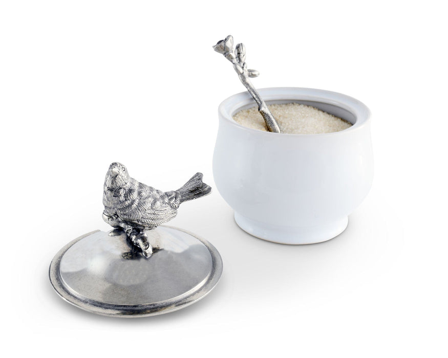 Song Bird Sugar Bowl and Spoon