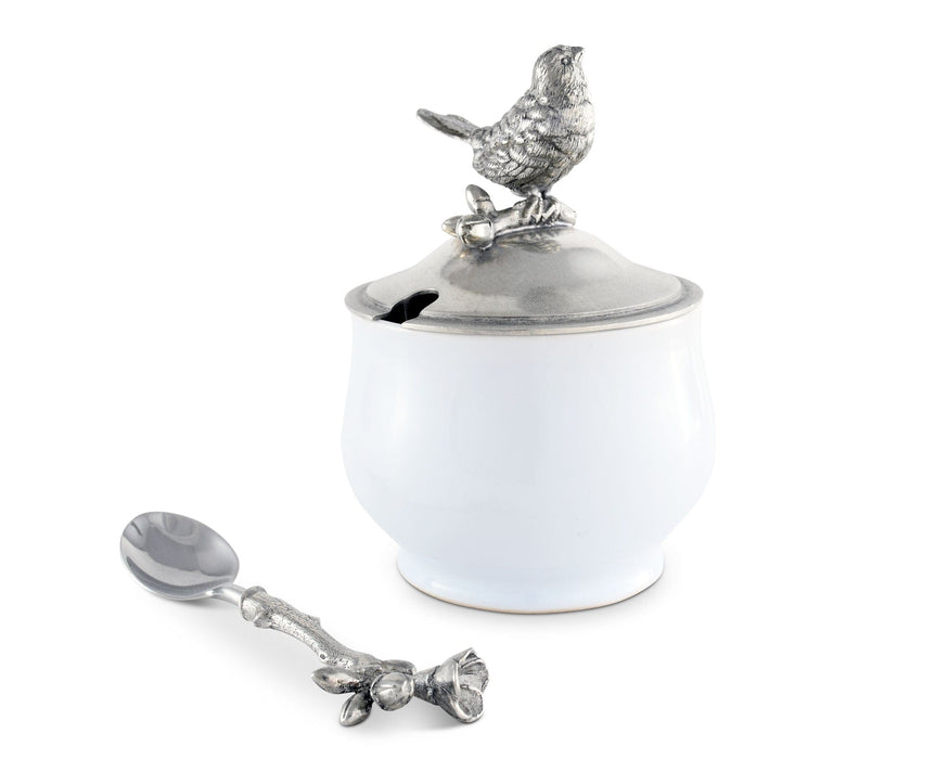 Song Bird Sugar Bowl and Spoon