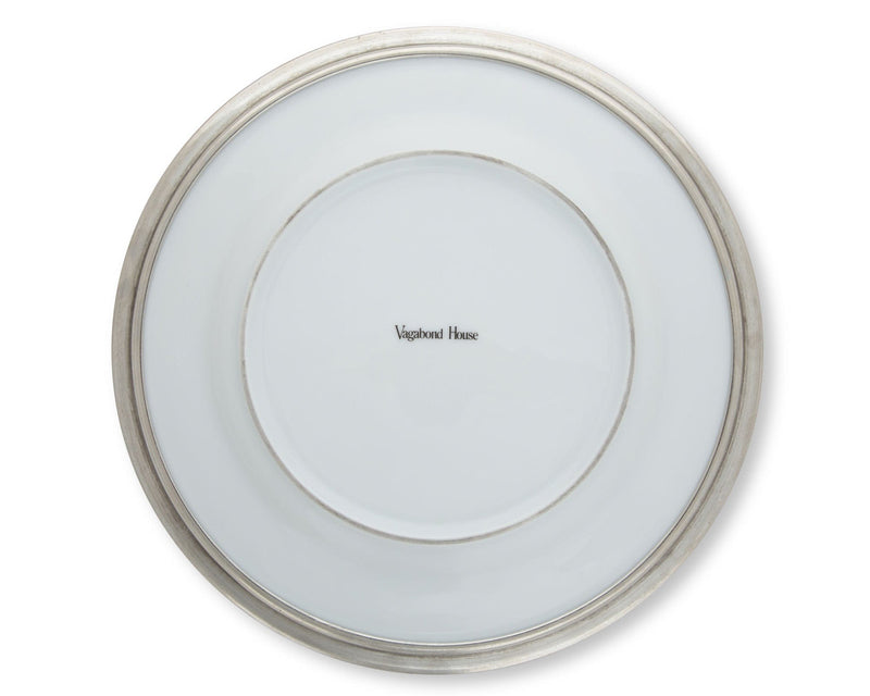 Vagabond House Tribeca Classic Pewter Rim Dinner Plate