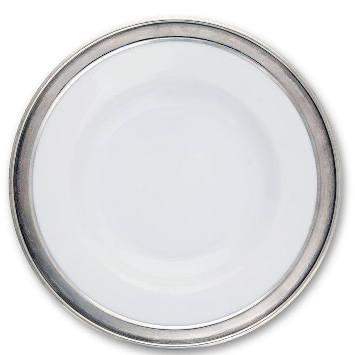 Classic Pewter Rim Dinner Plate