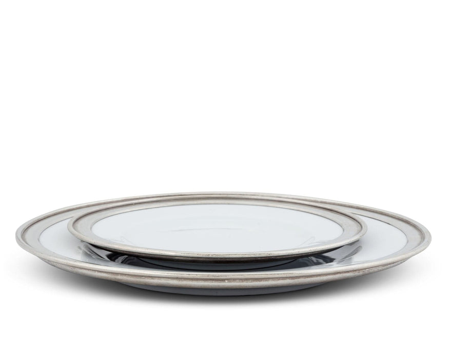 Classic Pewter Rim Dinner Plate