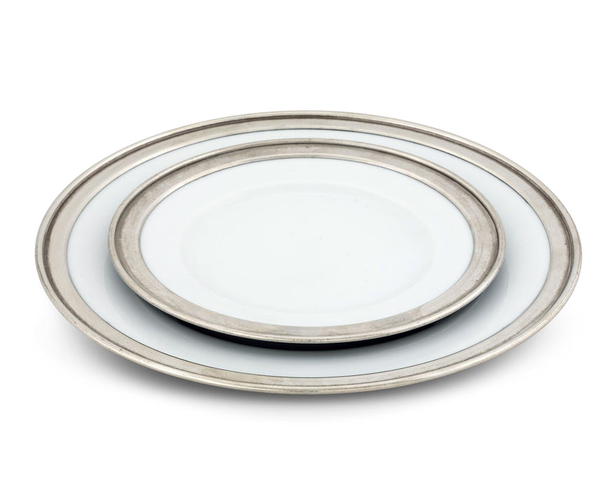 Classic Pewter Rim Salad Plate