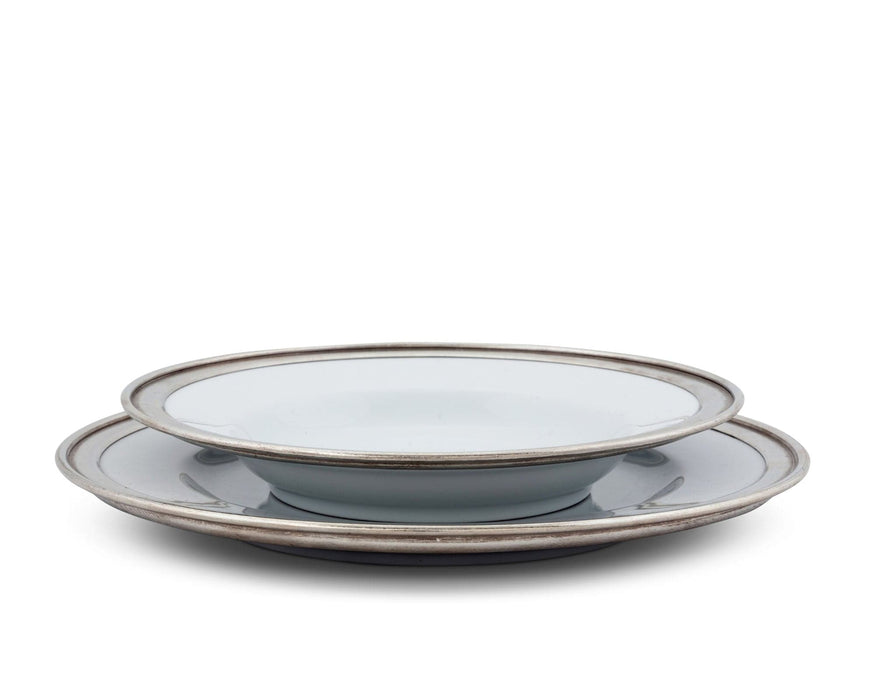 Classic Pewter Rim Soup Bowl