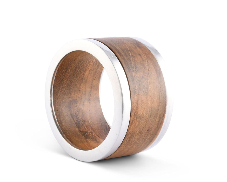 Modern Tribeca Teak Napkin Ring