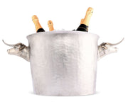 Vagabond House Western Frontier Long Horn Steer Ice Tub Punchbowl