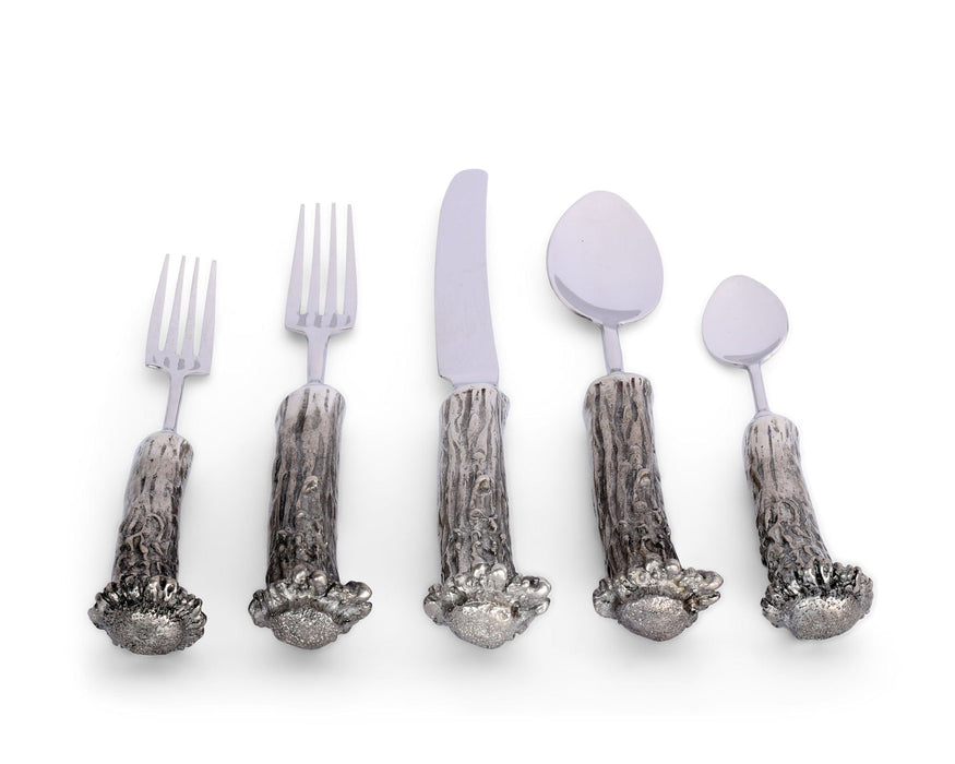 Pewter Antler Flatware Set