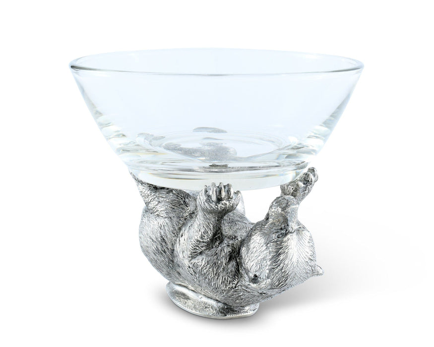 Pewter Bear Sauce Bowl