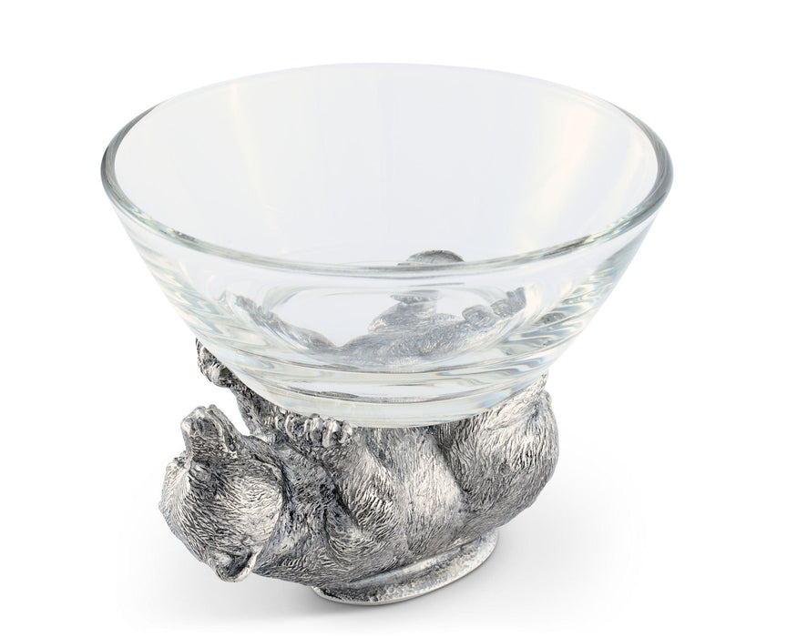 Pewter Bear Sauce Bowl