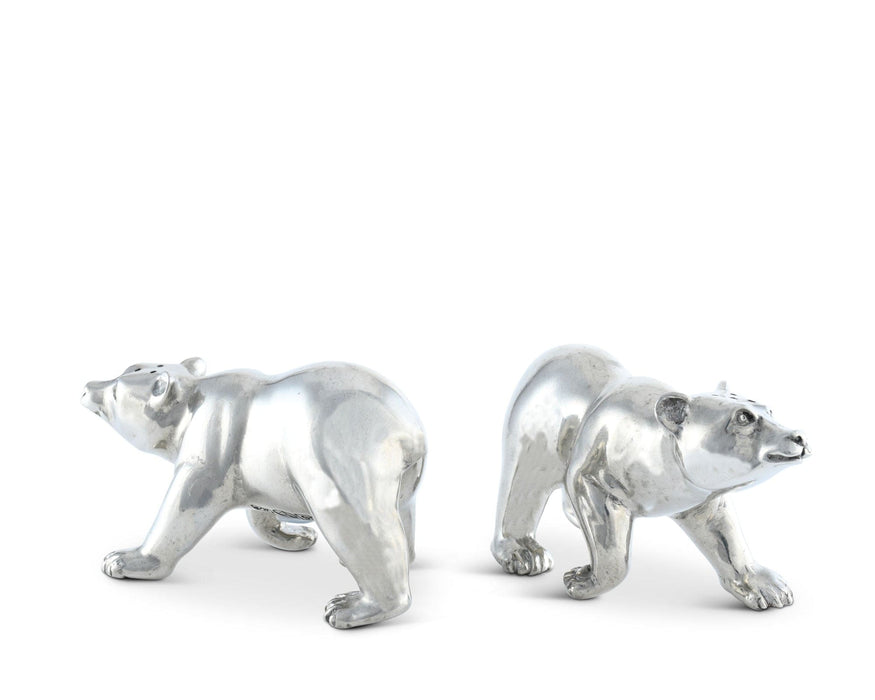 Vagabond House Woodland Creatures Pewter Polar Bear Salt & Pepper Shaker