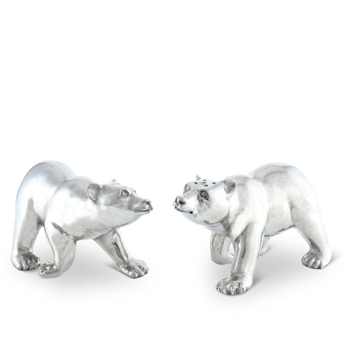 Vagabond House Woodland Creatures Pewter Polar Bear Salt & Pepper Shaker