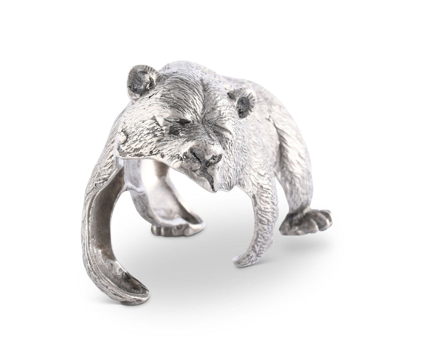 Pewter Sleeping Bear Napkin Ring