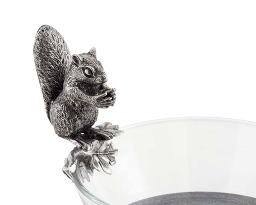 Vagabond House Woodland Creatures Squirrel Glass Nut Bowl