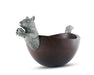 Vagabond House Woodland Creatures Squirrel Head and Tail Nut Bowl - Lg