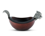 Vagabond House Woodland Creatures Squirrel Head and Tail Nut Bowl - Sm