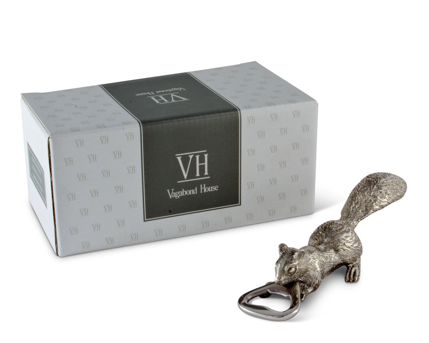 Squirrel Pewter Bottle Opener