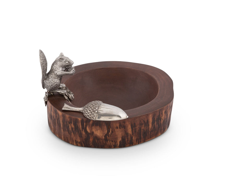 Vagabond House Woodland Creatures Standing Squirrel Nut Bowl & Scoop