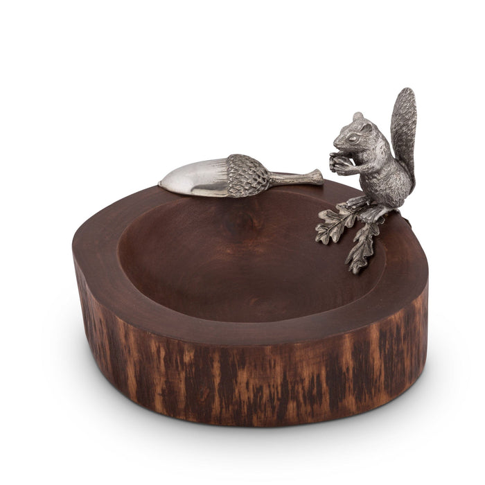 Vagabond House Woodland Creatures Standing Squirrel Nut Bowl & Scoop