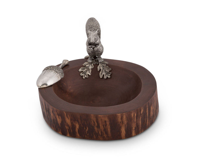 Vagabond House Woodland Creatures Standing Squirrel Nut Bowl & Scoop