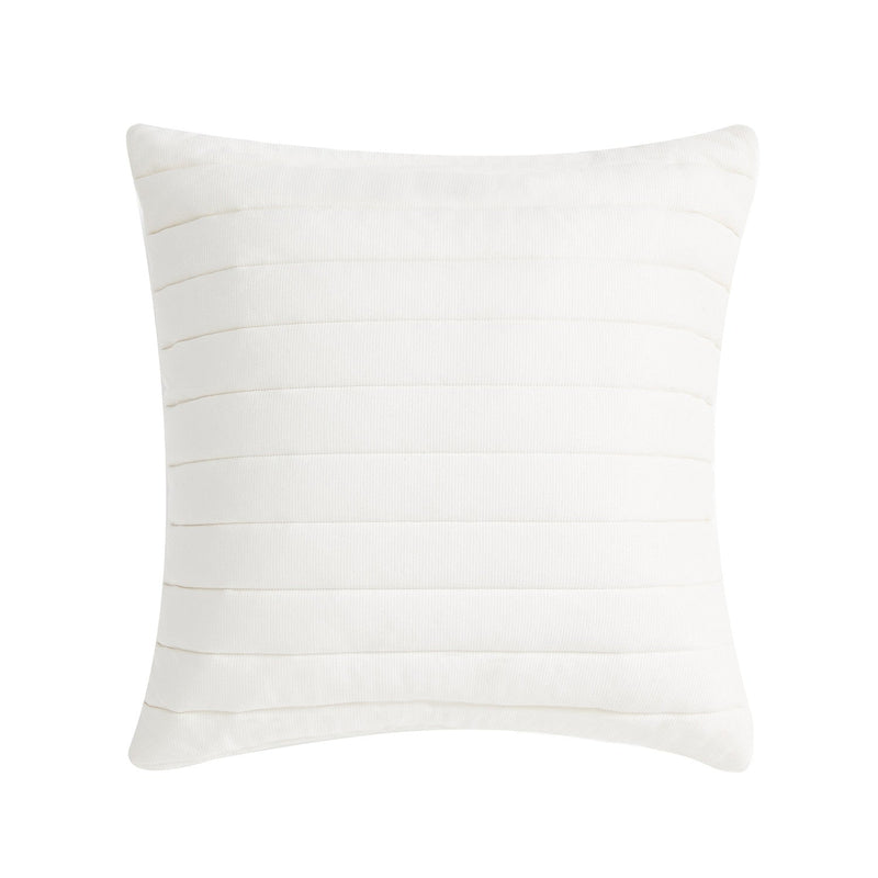 Valencia 20" Square Quilted Decorative Throw Pillow
