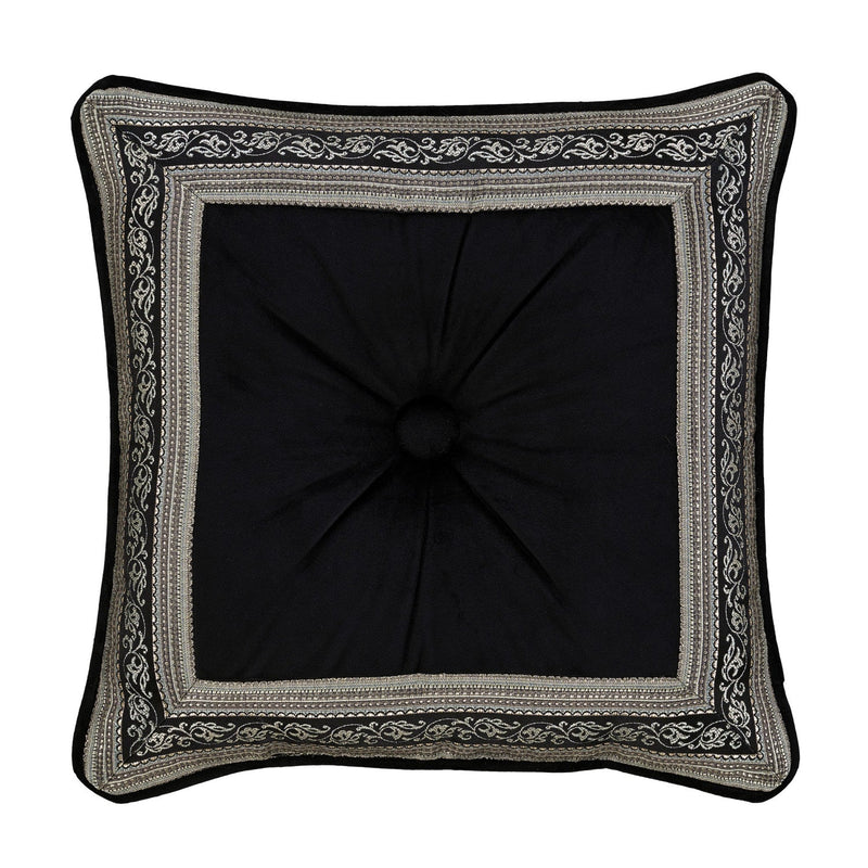 Vincenzo 18" Square Embroidered Throw Pillow