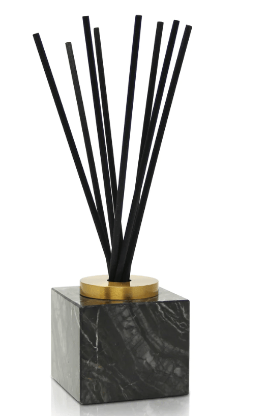 Vivience Fol Inc. Black Marble Reed Diffuser, "Cold Water" Scent