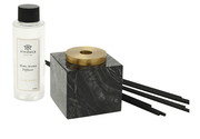 Vivience Fol Inc. Black Marble Reed Diffuser, "Cold Water" Scent