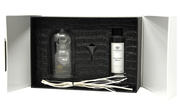 Vivience Fol Inc. Clear Reed Diffuser With White Circular Inlay, "Cold Water" Scent
