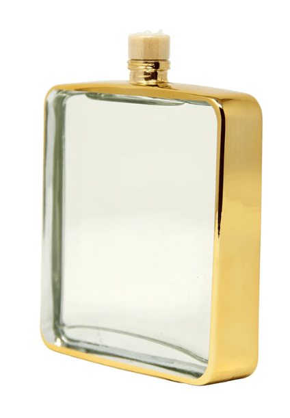 Vivience Fol Inc. Gold Framed Square Shaped Diffuser, "Zen Tea" Scent