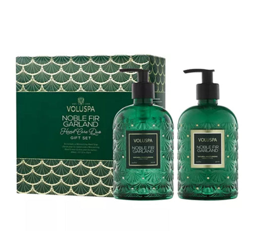 Voluspa Bath Noble Fir Garland Hand Care Duo