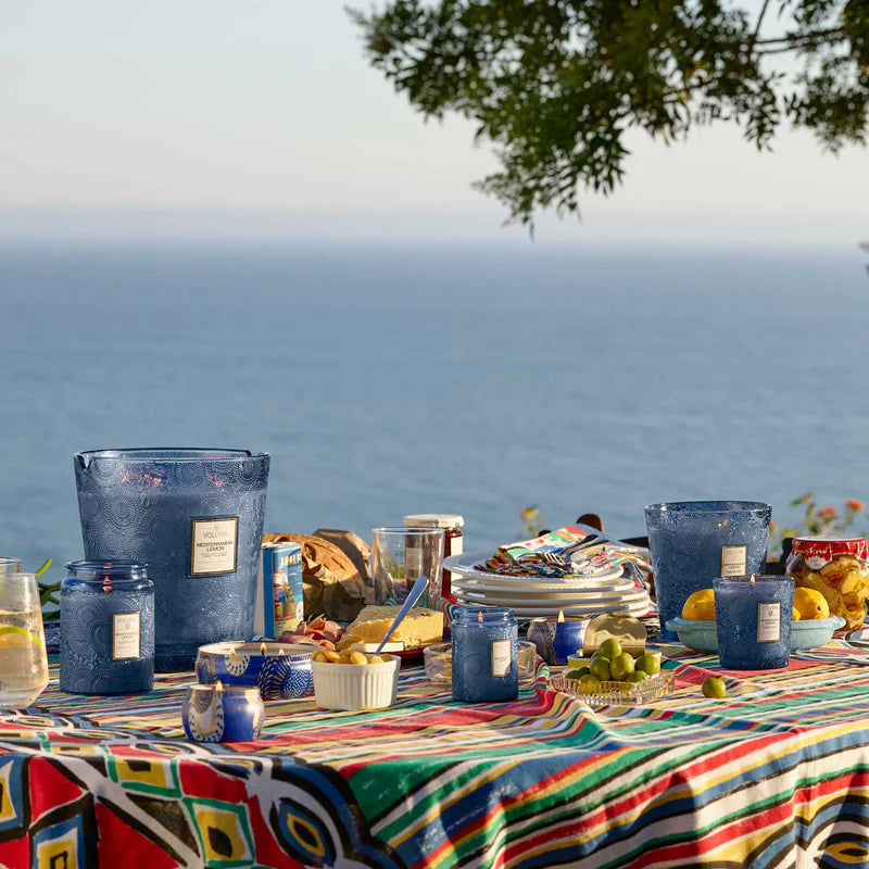 Voluspa Candles Mediterranean Lemon 3 Wick Hearth Candle