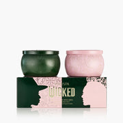 Voluspa Candles Pink Goes Good With Green Mini Tin Gift Set