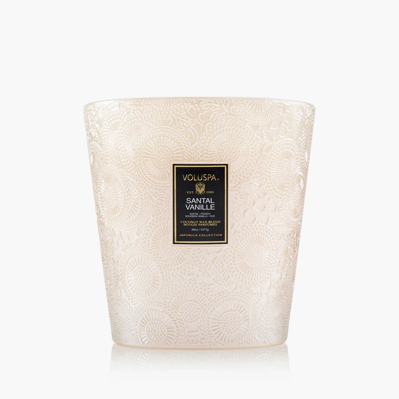 Voluspa Candles Santal Vanille 3 Wick Hearth Candle
