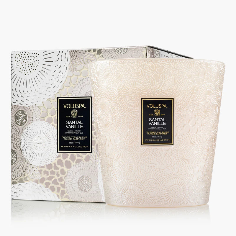 Voluspa Candles Santal Vanille 3 Wick Hearth Candle