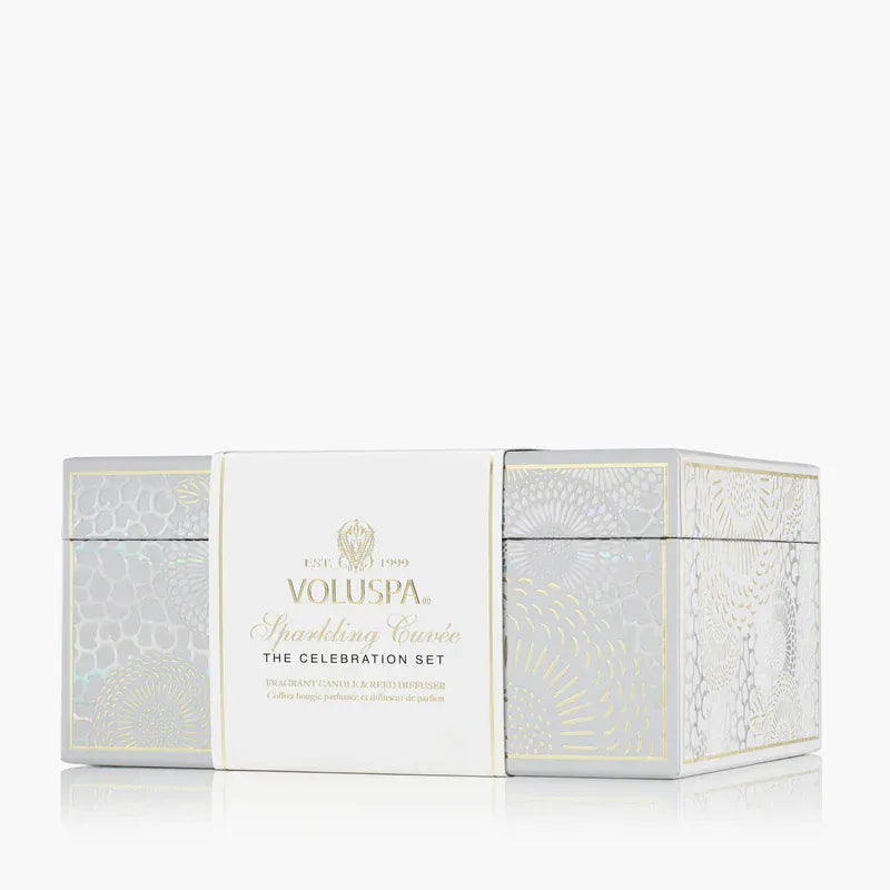 Voluspa Candles Sparkling Cuvée Celebration Candle & Diffuser Gift Set
