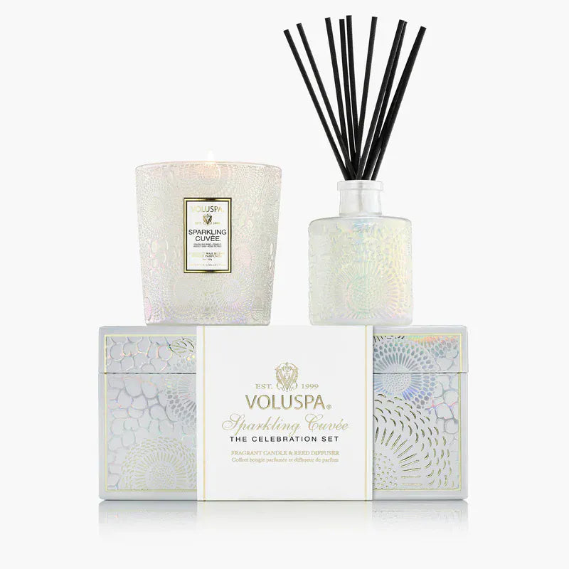 Voluspa Candles Sparkling Cuvée Celebration Candle & Diffuser Gift Set